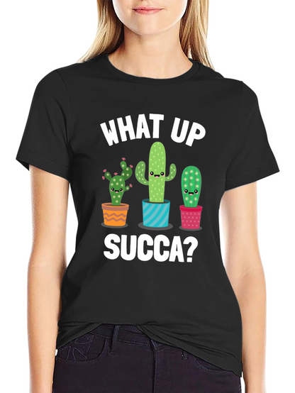 What Up Succa? Cactus Graphic Tee