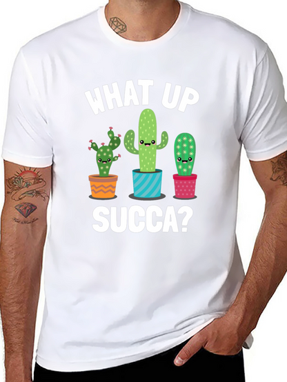What Up Succa? Cactus Graphic Tee