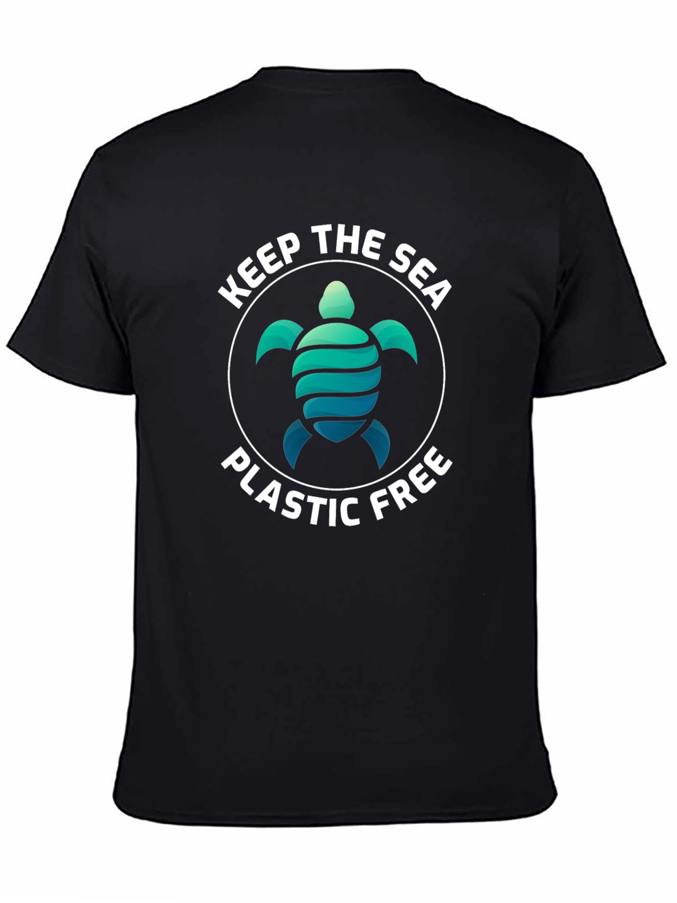 Keep The Sea Plastic Free Turtle Graphic Tee