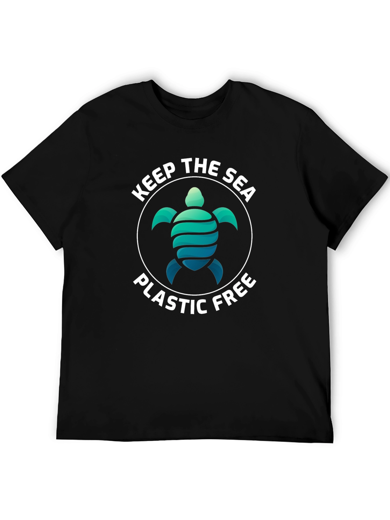 Keep The Sea Plastic Free Turtle Graphic Tee