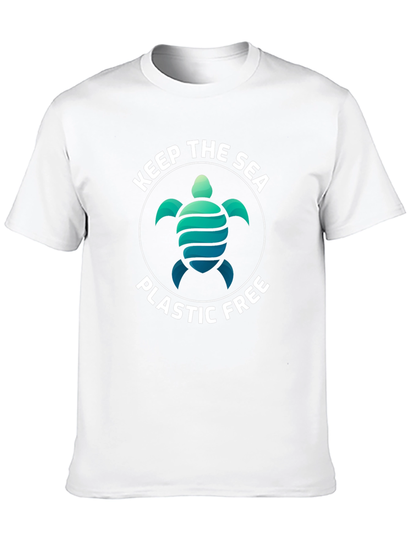 Keep The Sea Plastic Free Turtle Graphic Tee