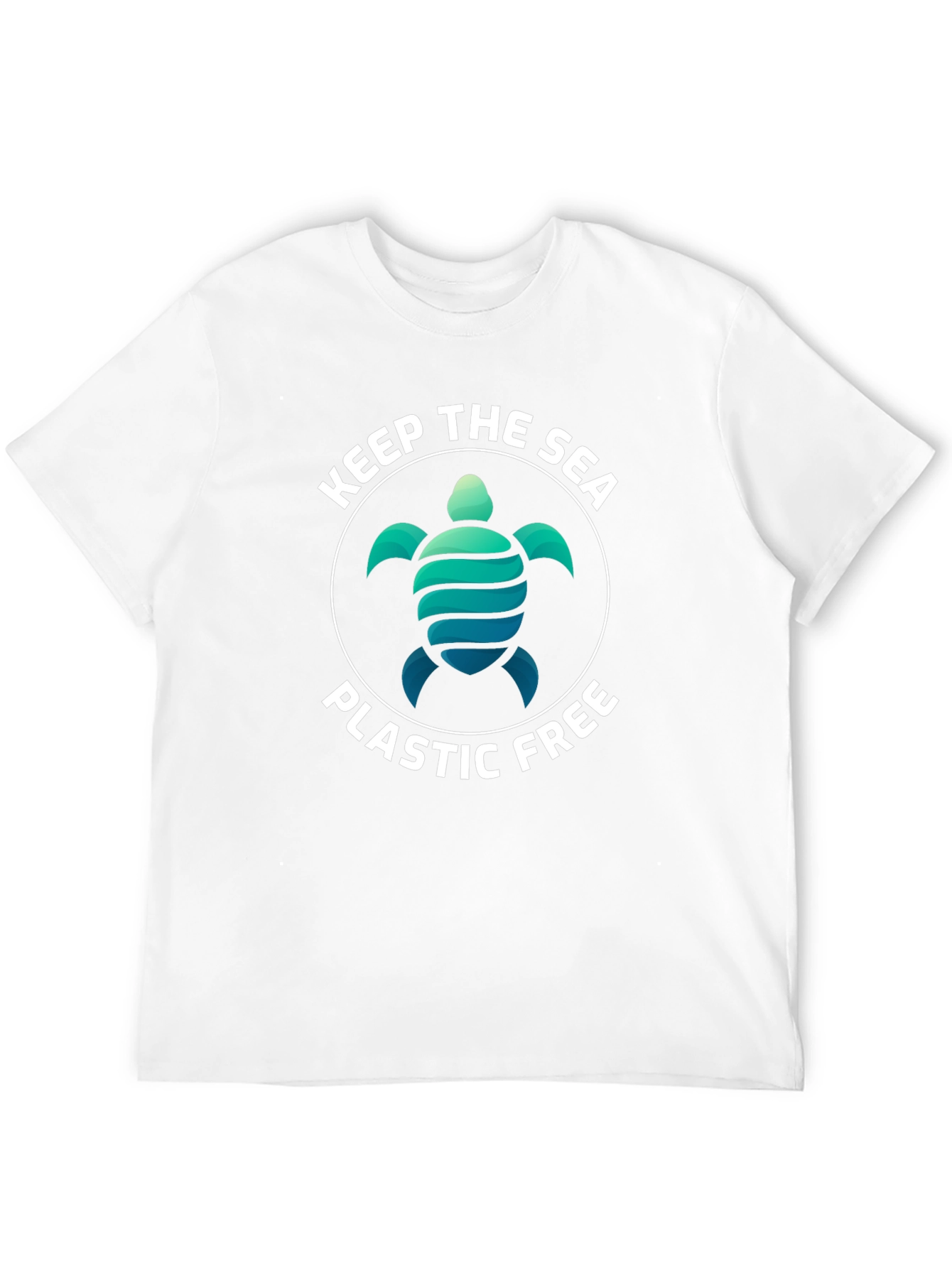 Keep The Sea Plastic Free Turtle Graphic Tee