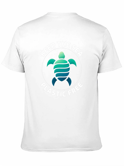 Keep The Sea Plastic Free Turtle Graphic Tee