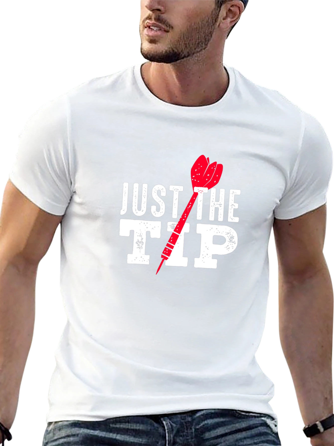 Just The Tip Funny Dart T-Shirt