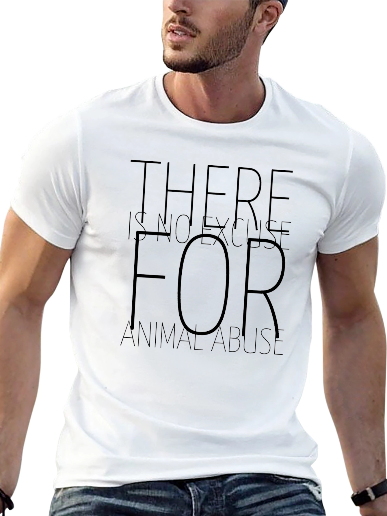 Animal Rights T-Shirt - No Excuse for Abuse