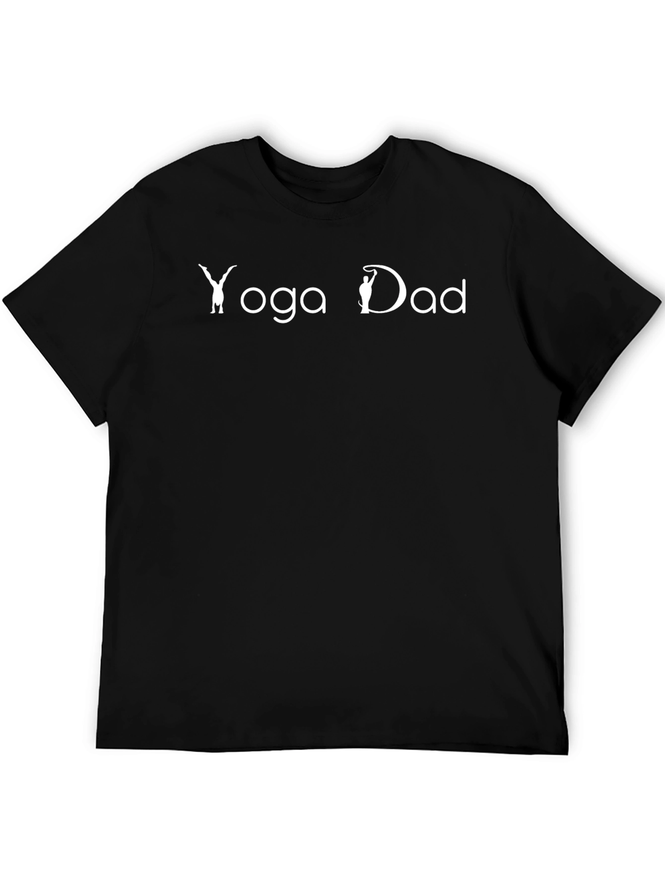 Yoga Dad Tee - Black Cotton Graphic T-Shirt
