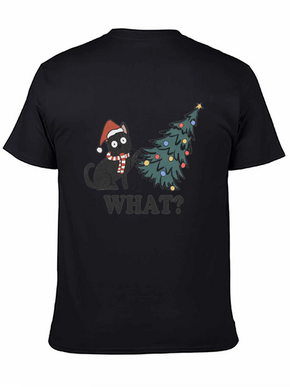Christmas Cat T-Shirt - What? Holiday Tee