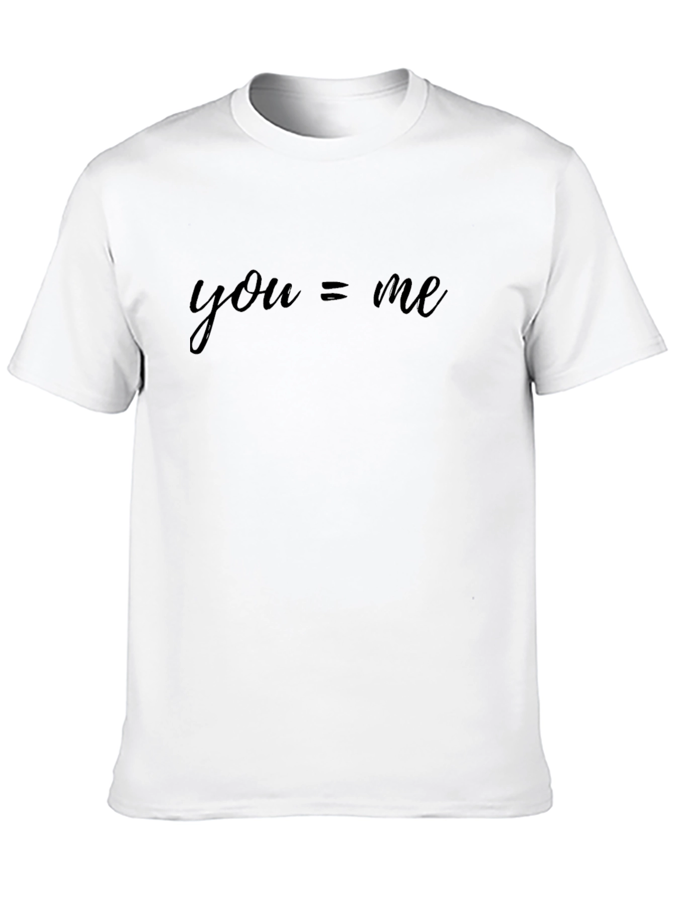 You = Me Black T-Shirt