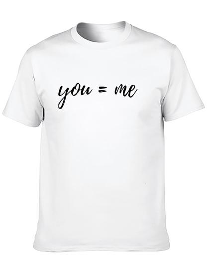 You = Me Black T-Shirt