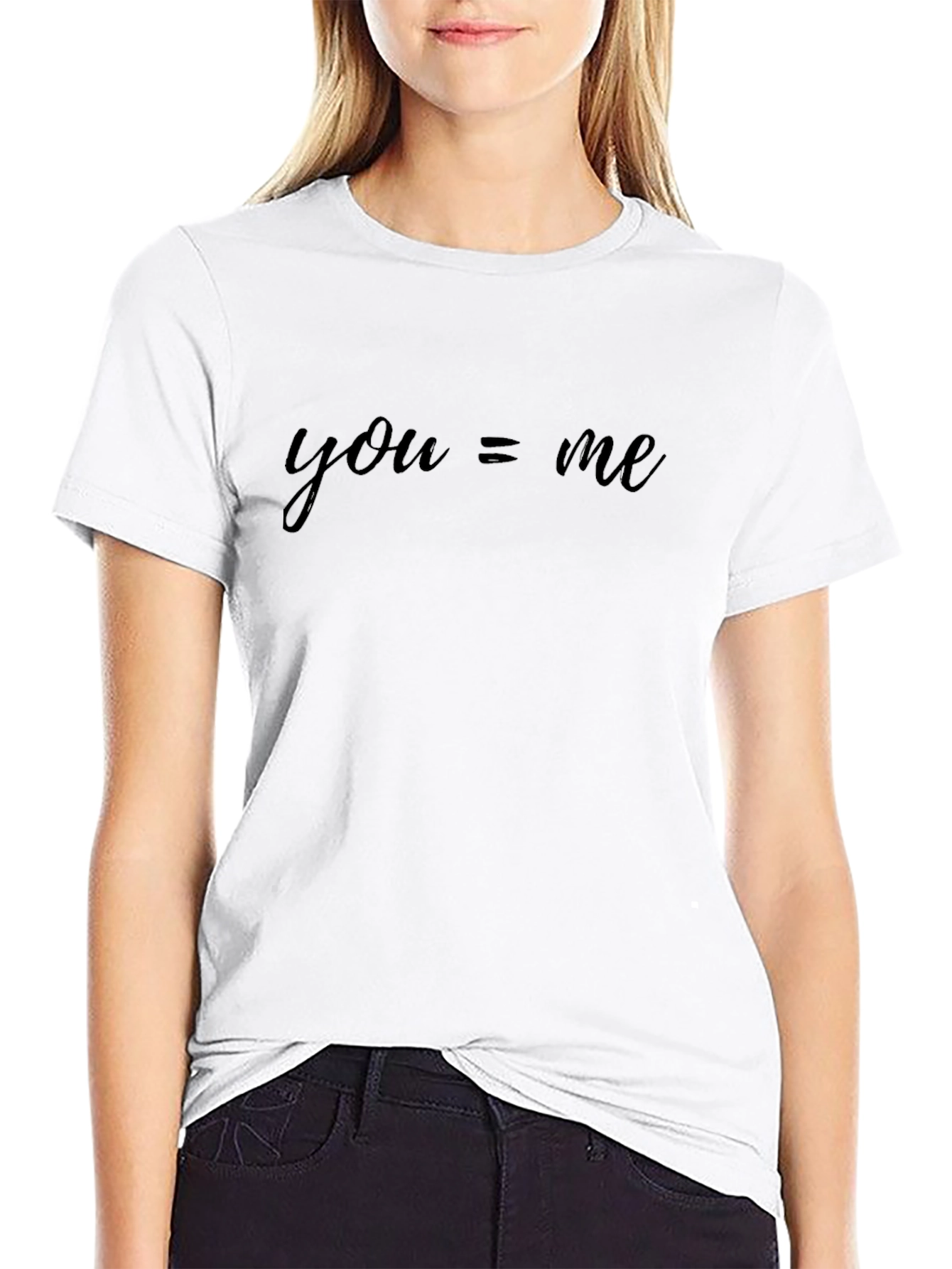 You = Me Black T-Shirt