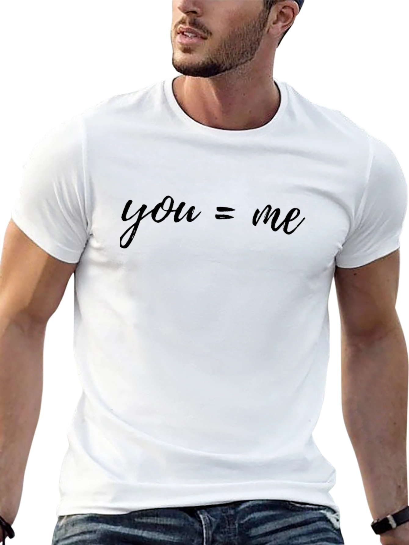 You = Me Black T-Shirt