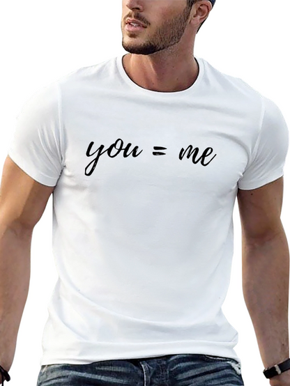 You = Me Black T-Shirt