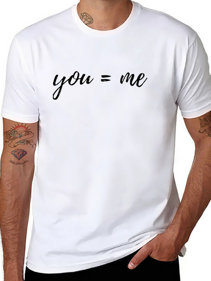 You = Me Black T-Shirt