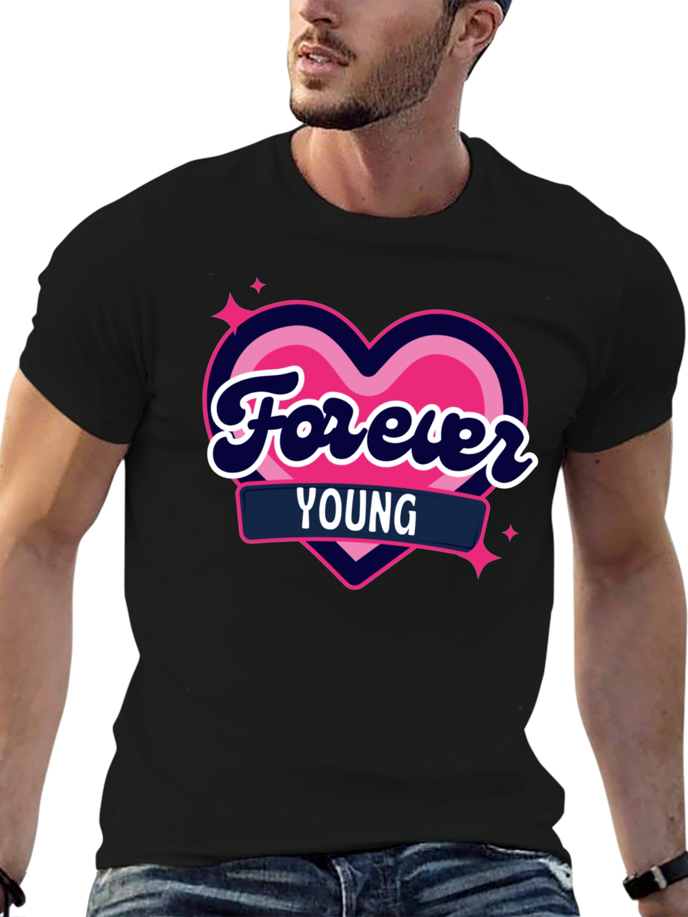 Forever Young Heart Graphic Tee