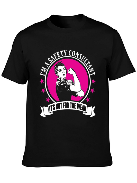 Safety Consultant T-Shirt - Strong Woman Graphic
