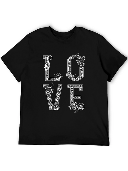 Love Graphic Print T-Shirt - Black