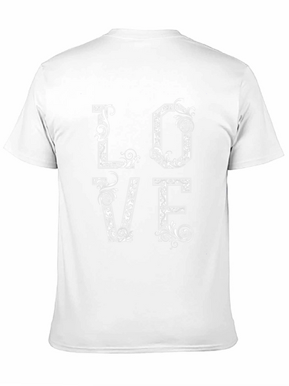 Love Graphic Print T-Shirt - Black