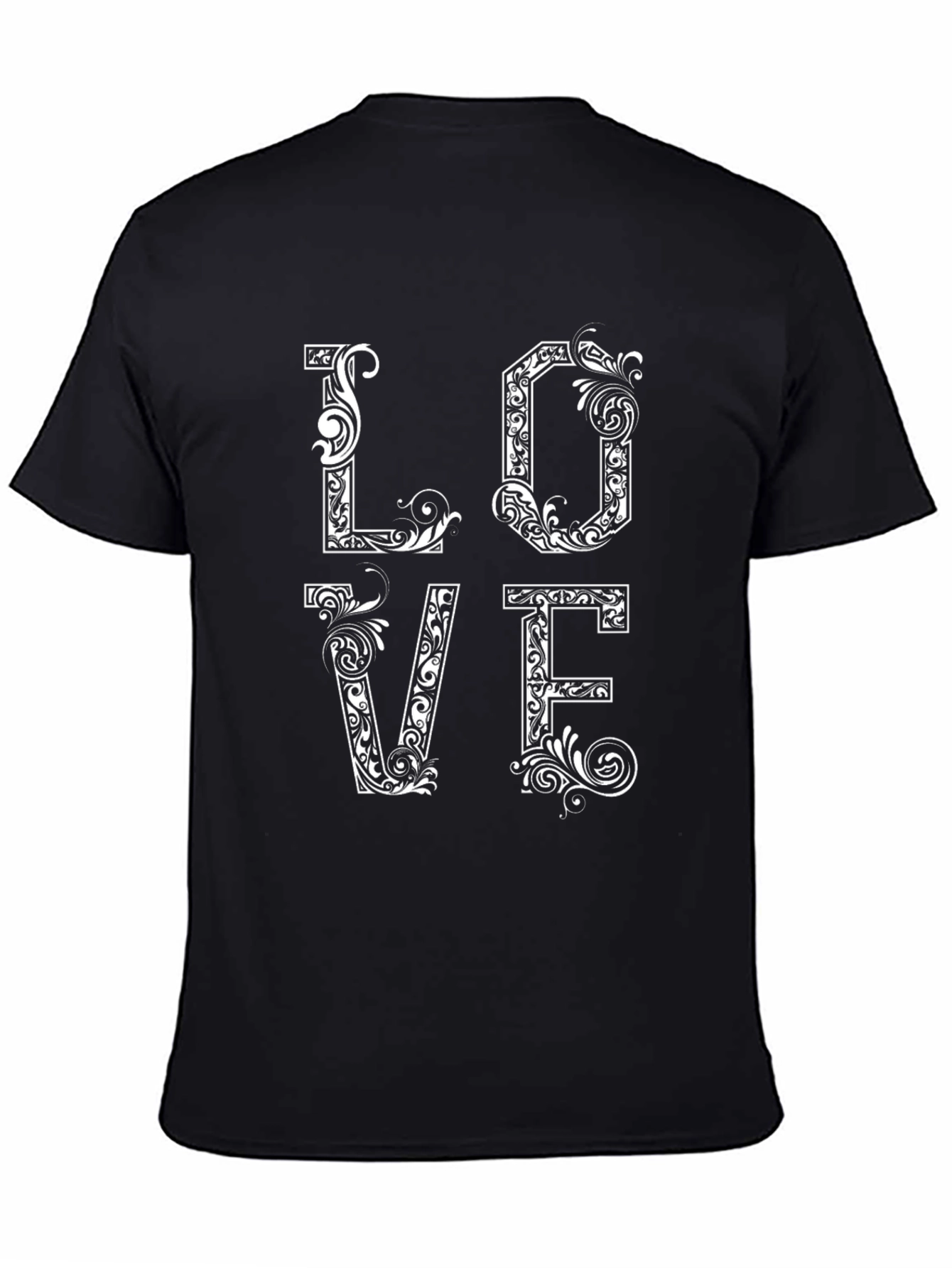 Love Graphic Print T-Shirt - Black
