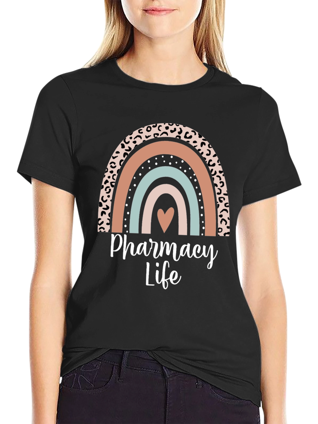 Pharmacy Life Rainbow Graphic T-Shirt