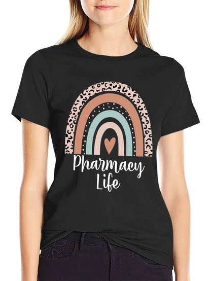 Pharmacy Life Rainbow Graphic T-Shirt