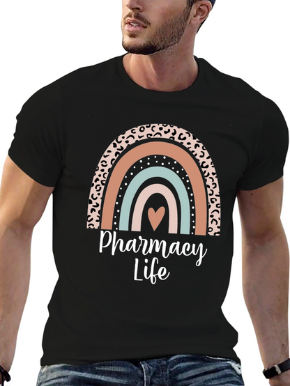 Pharmacy Life Rainbow Graphic T-Shirt
