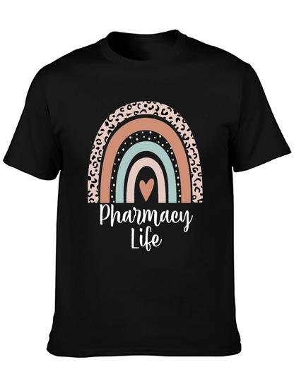 Pharmacy Life Rainbow Graphic T-Shirt