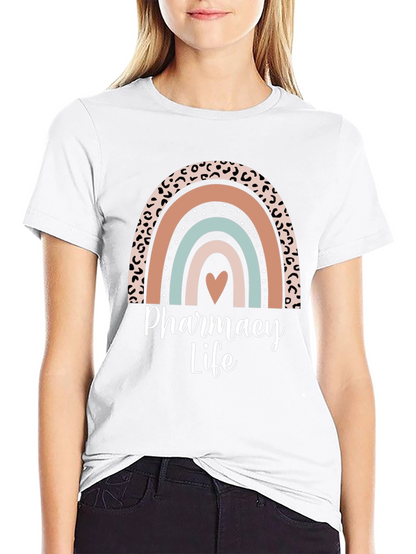 Pharmacy Life Rainbow Graphic T-Shirt