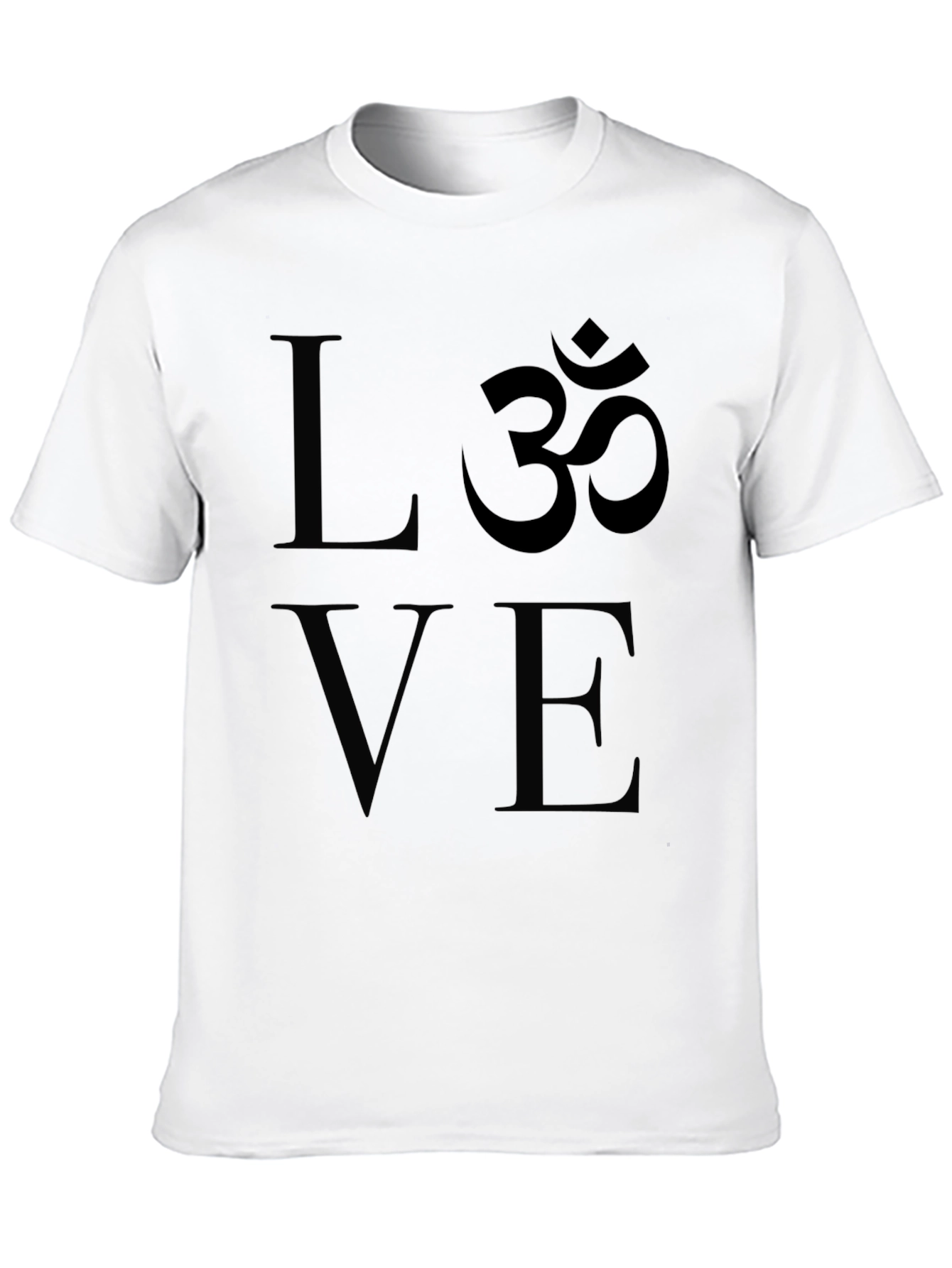 Love & Om Graphic Black T-Shirt
