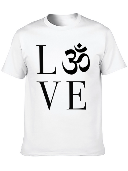 Love & Om Graphic Black T-Shirt