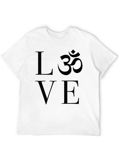 Love & Om Graphic Black T-Shirt