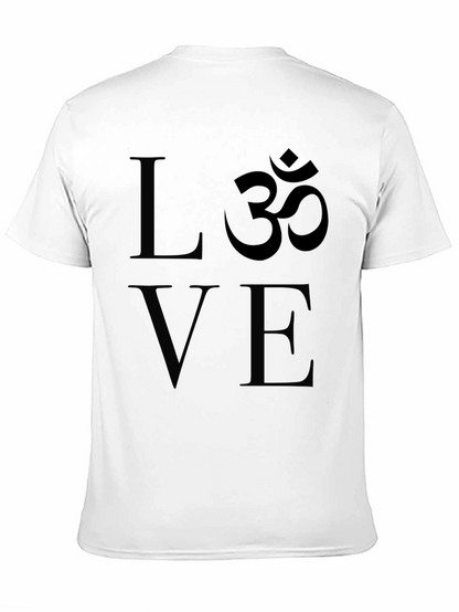 Love & Om Graphic Black T-Shirt