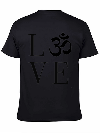 Love & Om Graphic Black T-Shirt