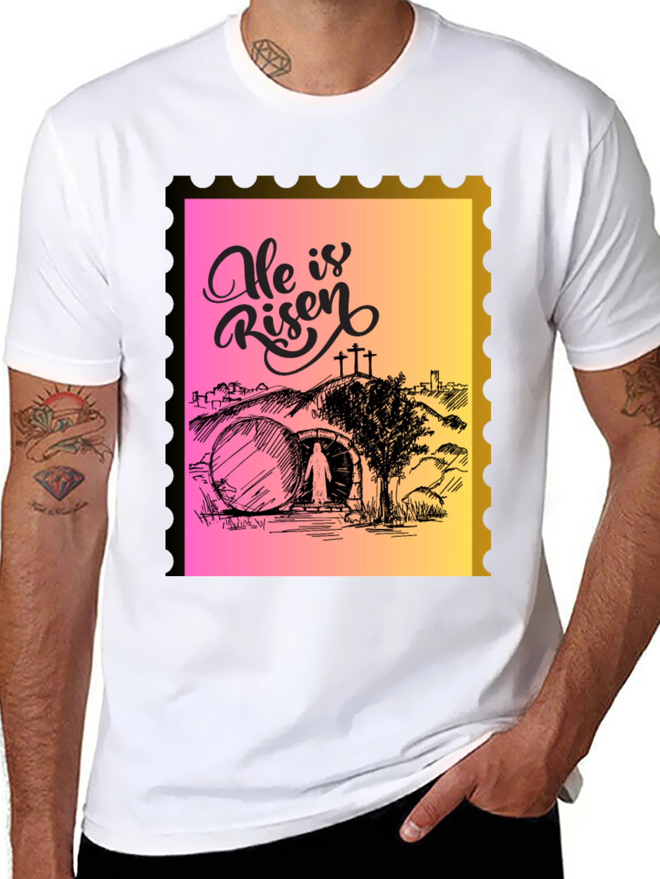 He Is Risen Easter Graphic Tee