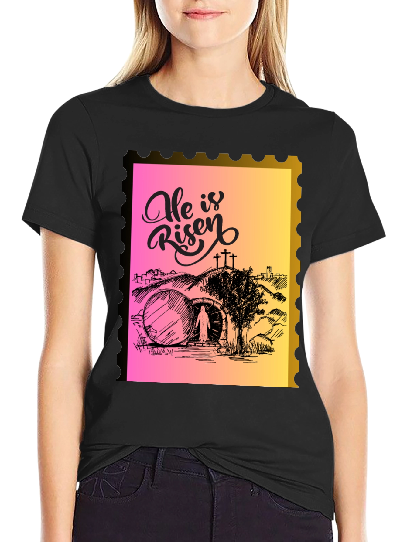 He Is Risen Easter Graphic Tee
