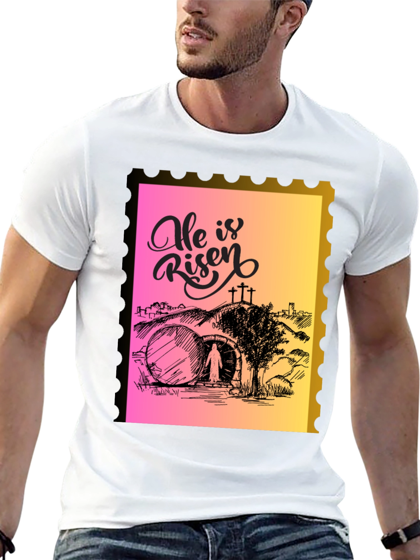 He Is Risen Easter Graphic Tee