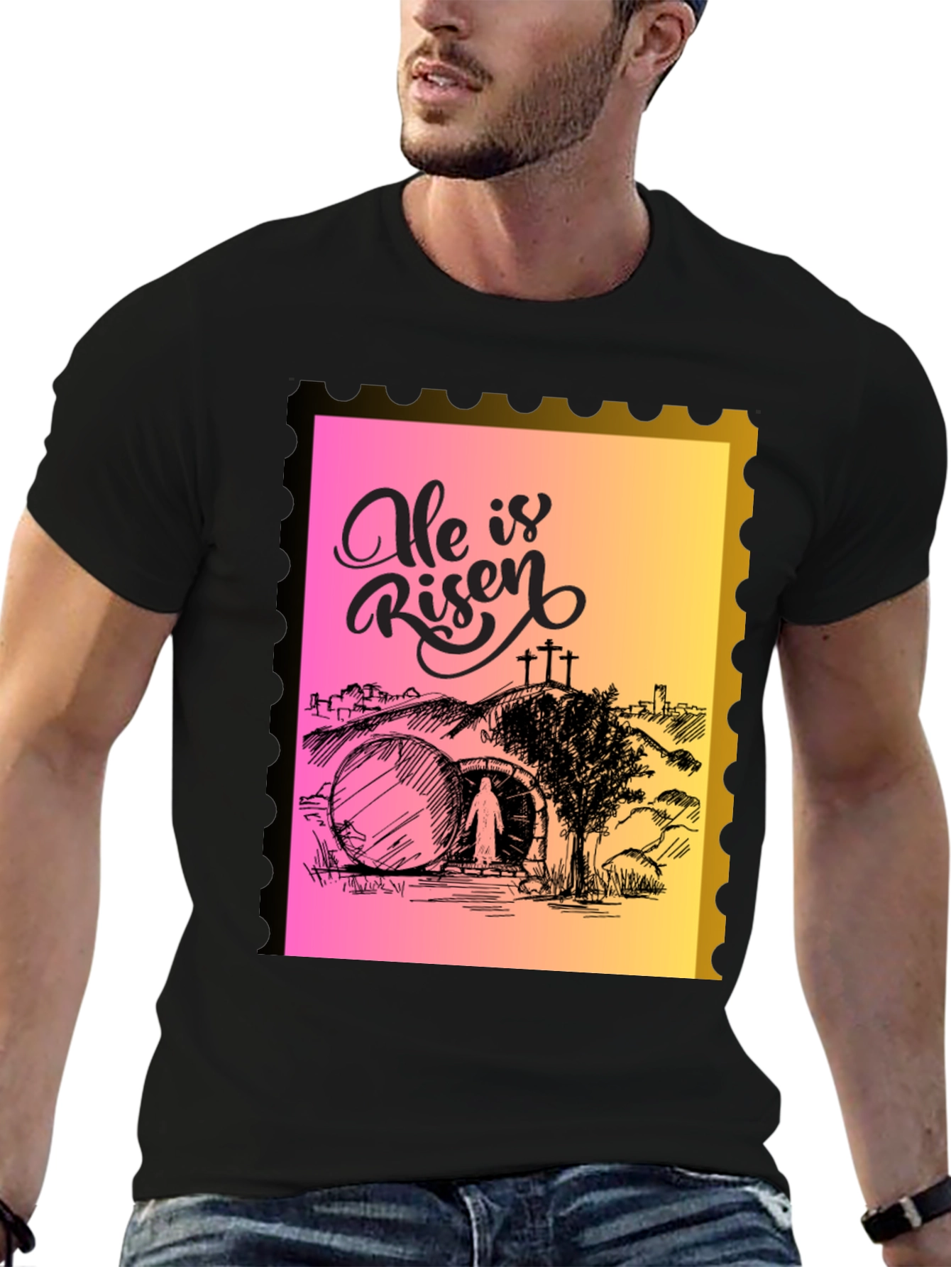 He Is Risen Easter Graphic Tee