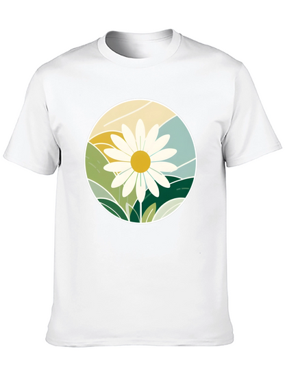 Daisy Mountainscape Graphic Tee - Black