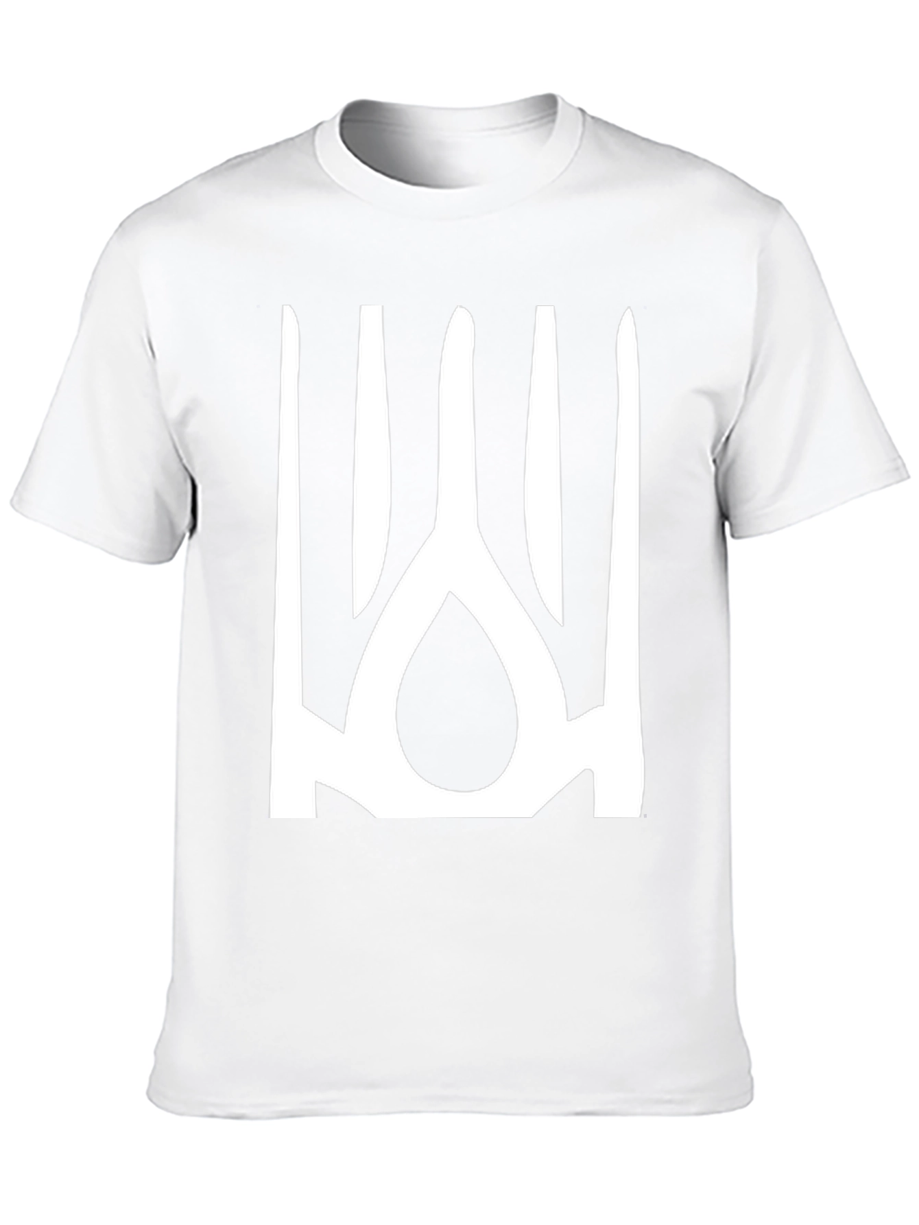 Ukrainian Trident T-Shirt - Black Cotton Blend Tee