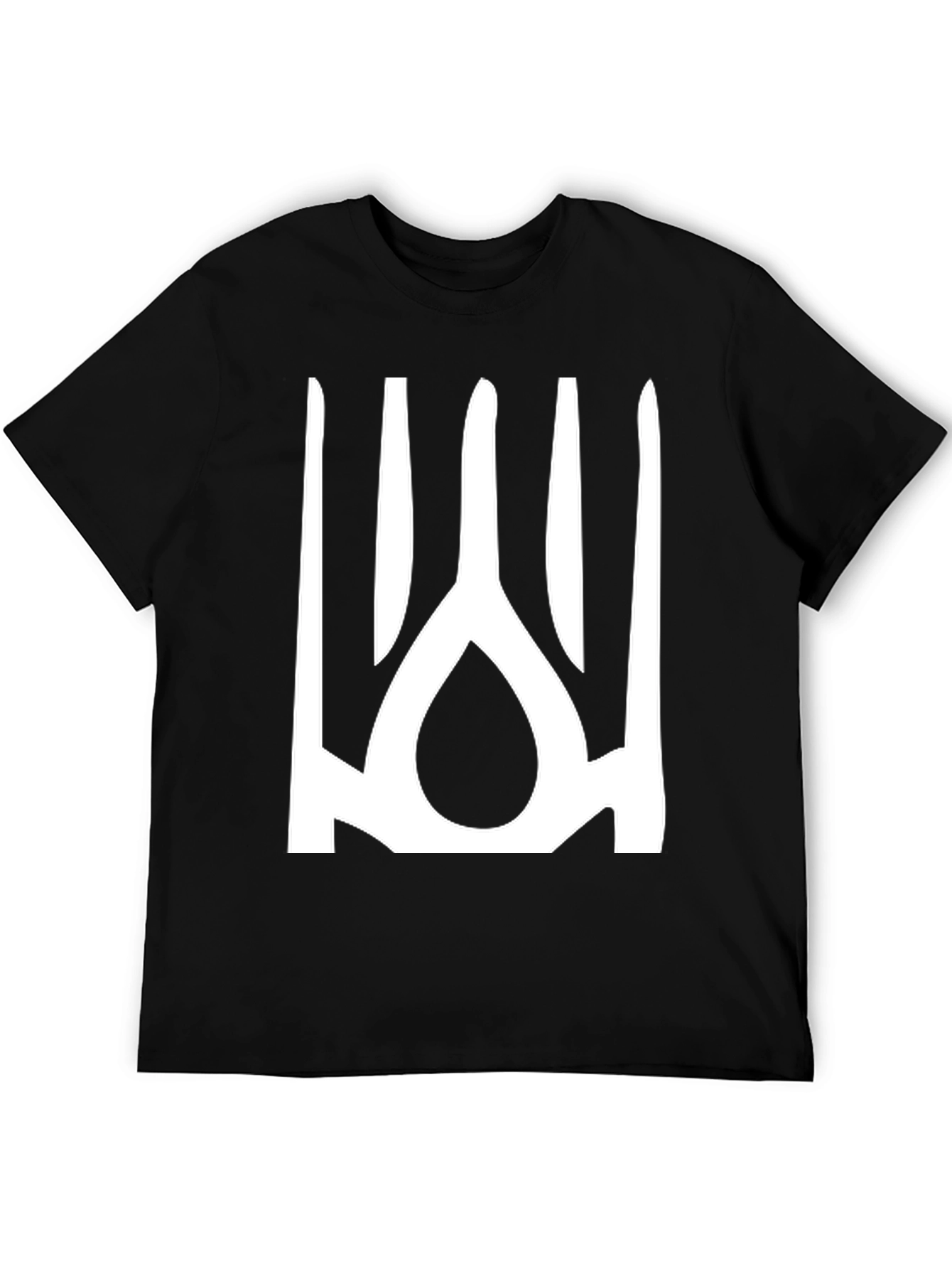 Ukrainian Trident T-Shirt - Black Cotton Blend Tee