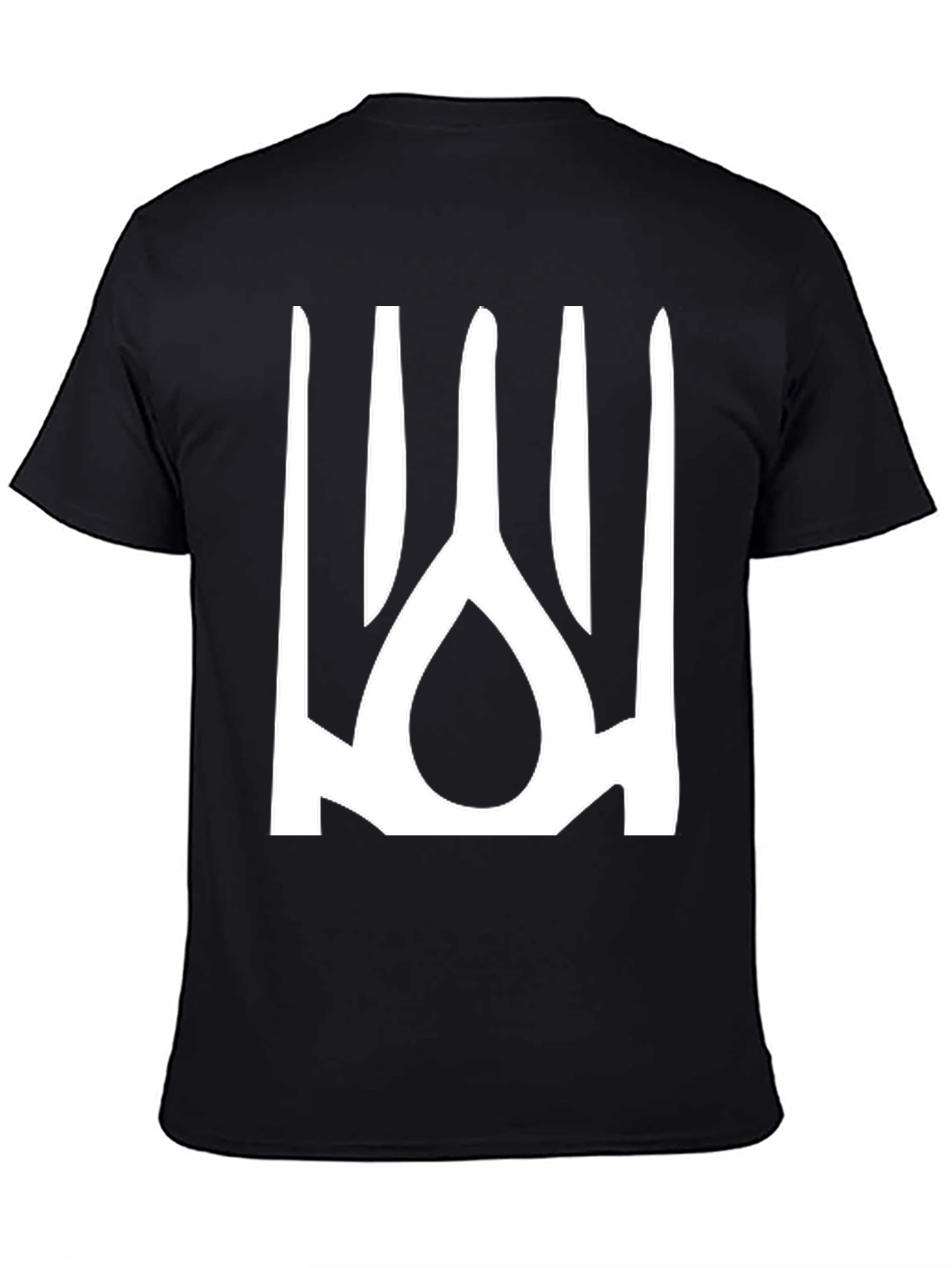 Ukrainian Trident T-Shirt - Black Cotton Blend Tee
