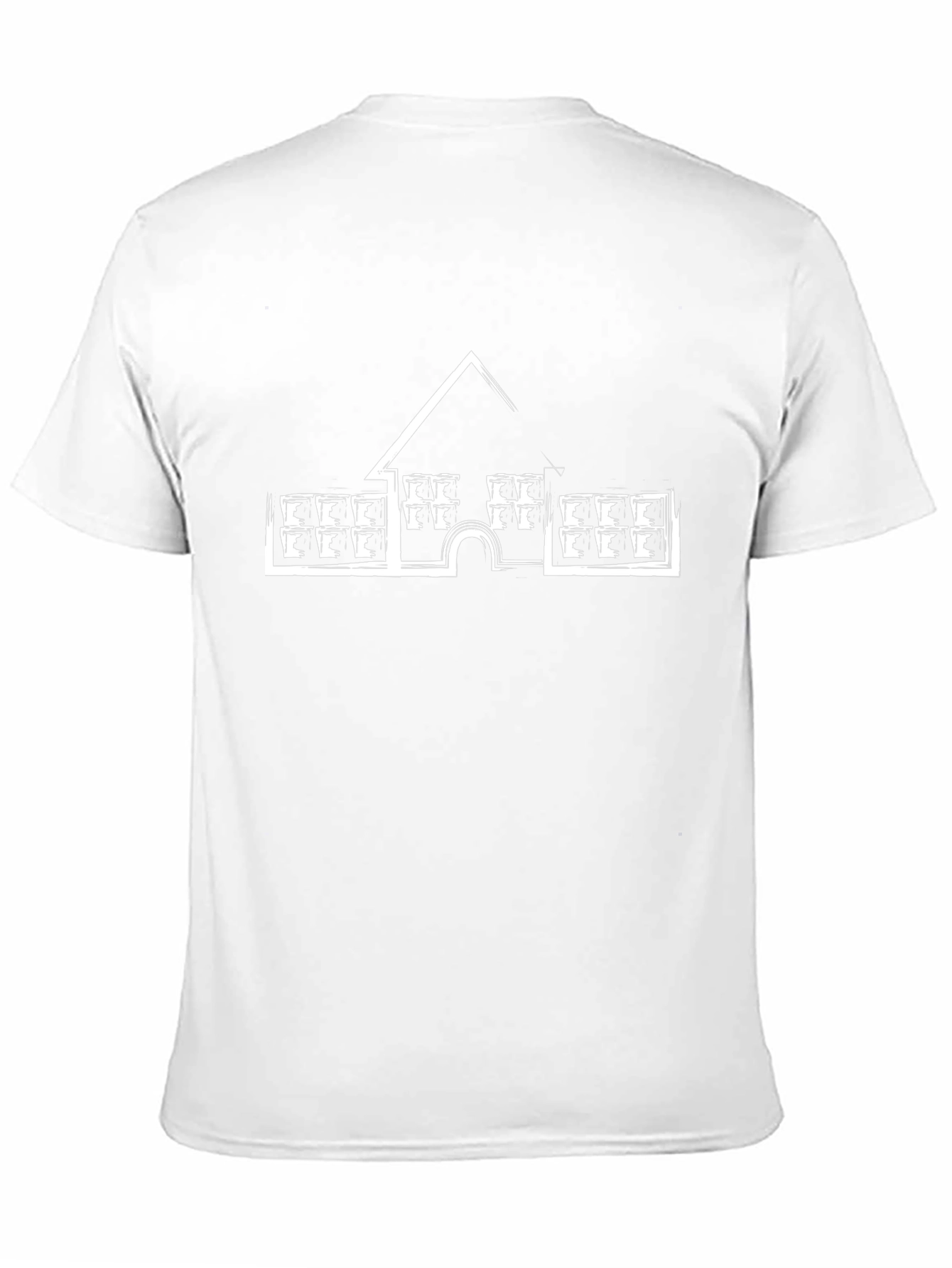 Abstract Building Graphic Tee - Black Cotton