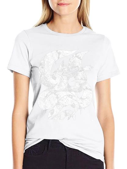 Nine-Tailed Fox Graphic Tee - Mens Black T-Shirt