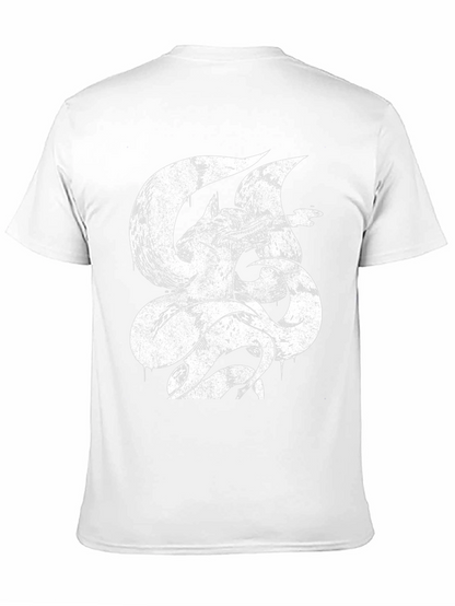 Nine-Tailed Fox Graphic Tee - Mens Black T-Shirt