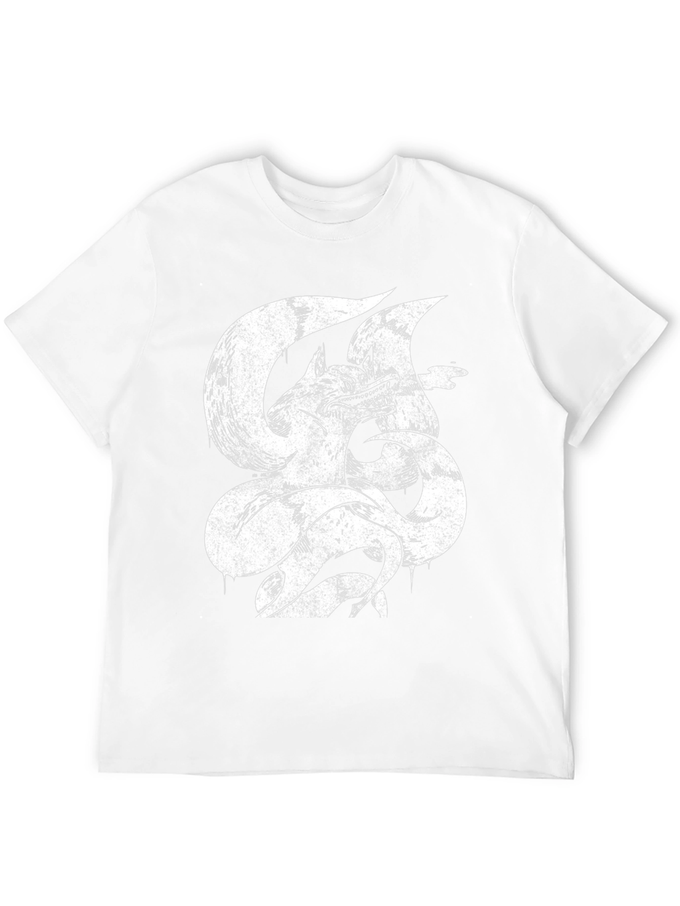 Nine-Tailed Fox Graphic Tee - Mens Black T-Shirt