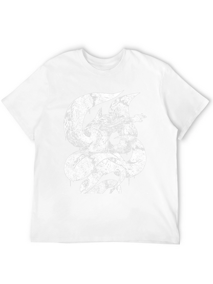 Nine-Tailed Fox Graphic Tee - Mens Black T-Shirt