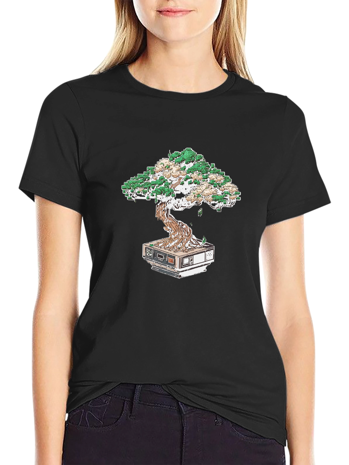 Tech Bonsai Tee: Cool Geeky Style
