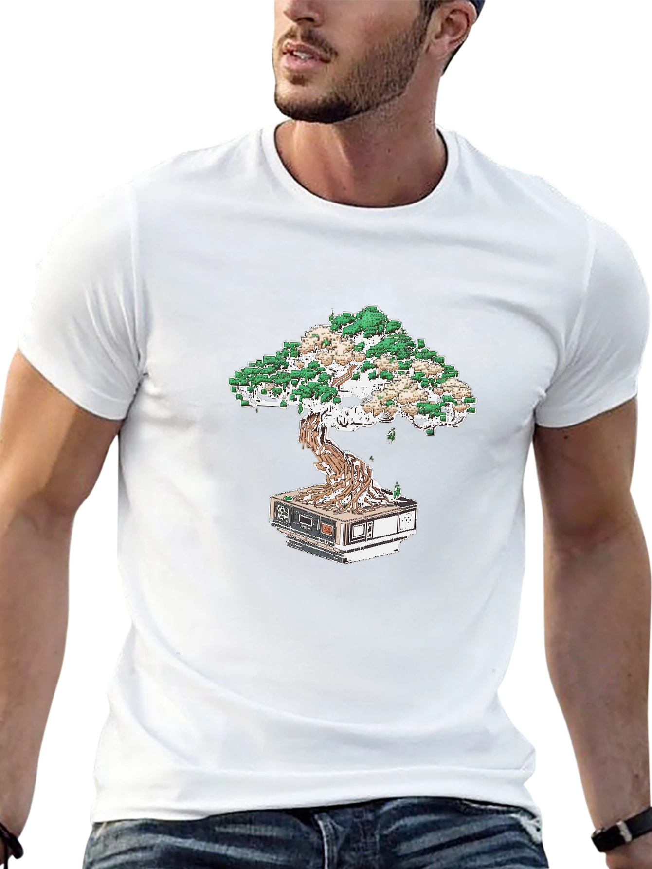 Tech Bonsai Tee: Cool Geeky Style