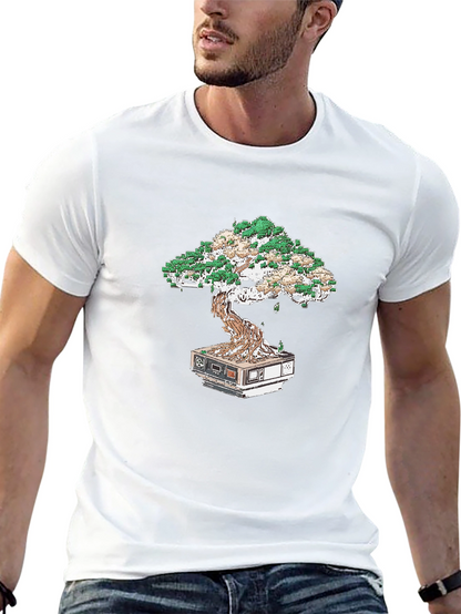 Tech Bonsai Tee: Cool Geeky Style