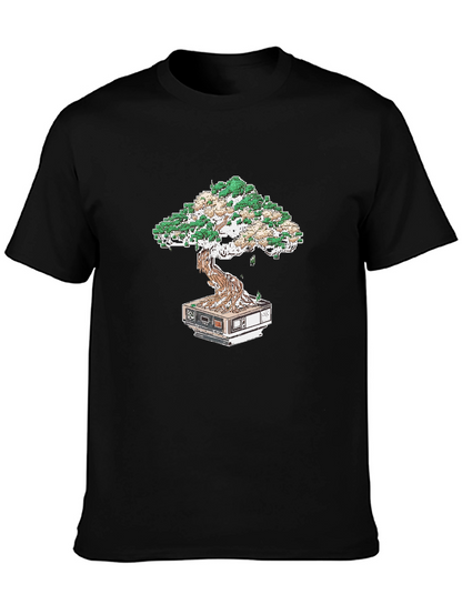Tech Bonsai Tee: Cool Geeky Style