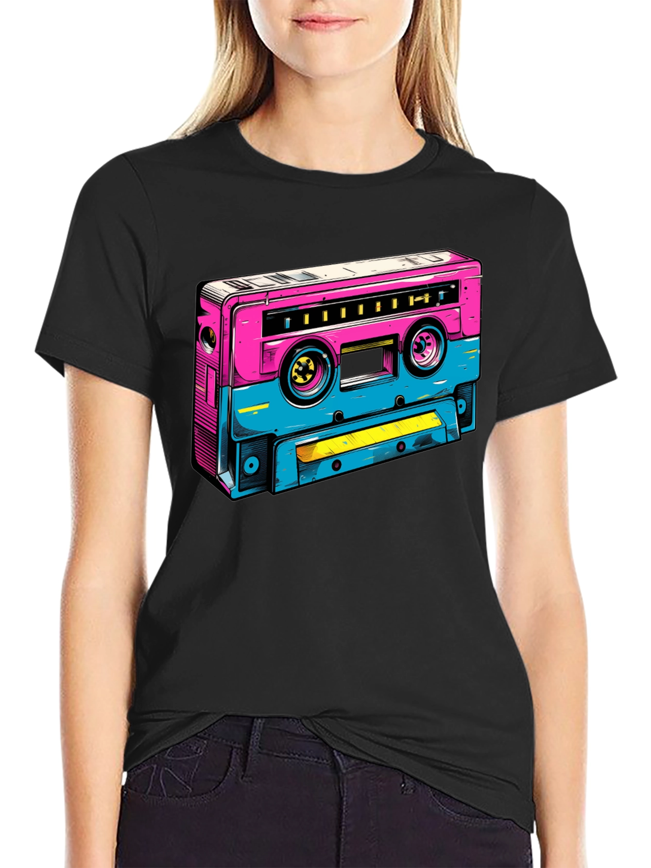 Retro Cassette Tape Graphic T-Shirt